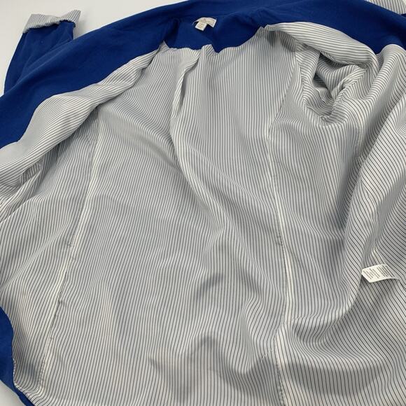 Jules & Leopold Casual Oversized Boxy Fit Open Front Blazer Jacket Medium Blue M - Picture 4 of 7